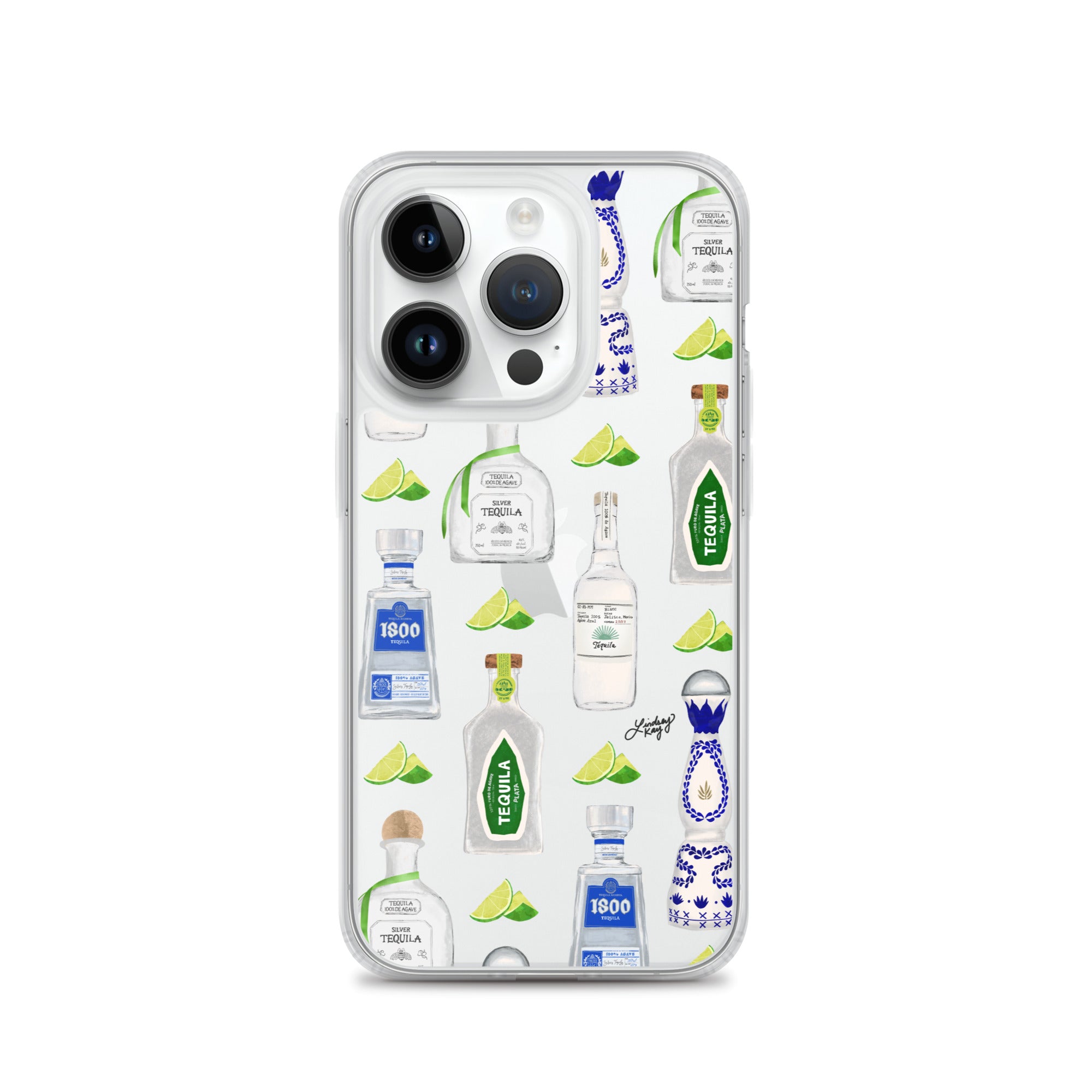Ilustración de botellas de tequila - Funda transparente para iPhone®